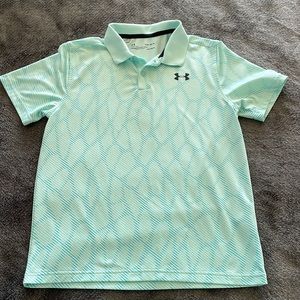 COPY - Under Armour boys collared golf HeatGear shirt in YXL